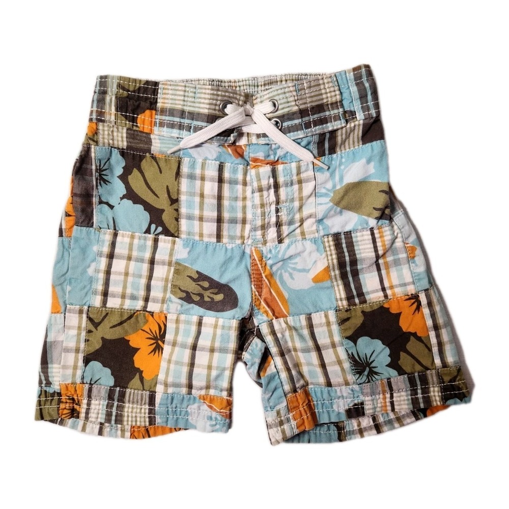 Gymboree 2011 Rhino Cutie Patchwork Shorts Size 12-18 Mo